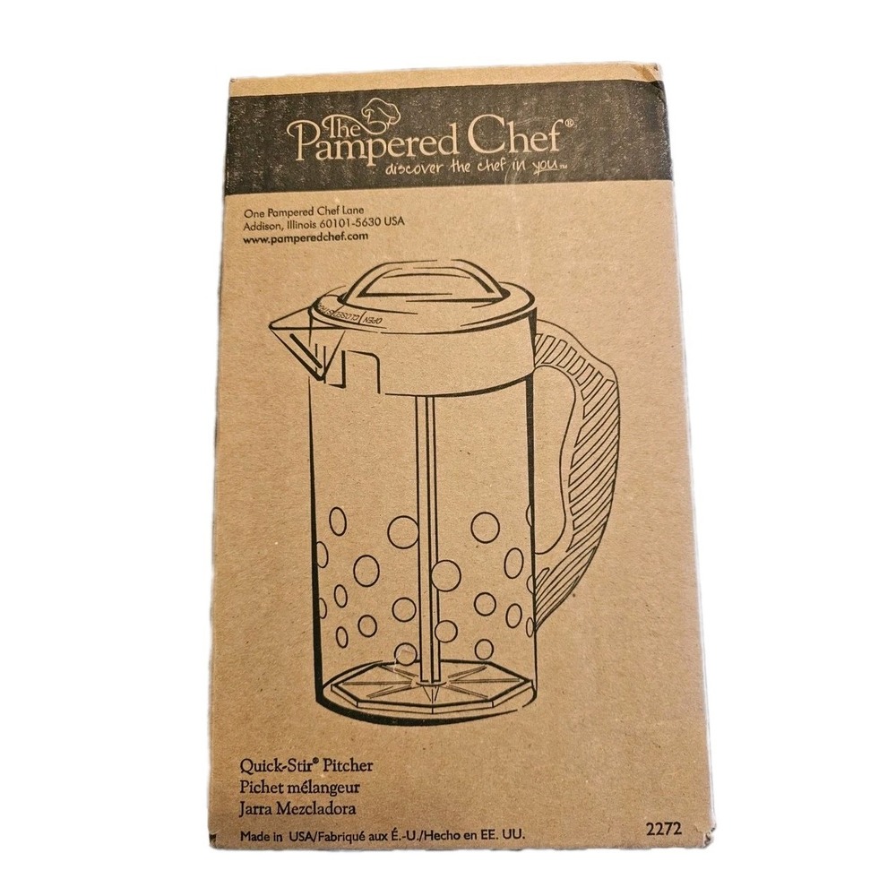 The Pampered Chef QUICK-STIR PITCHER in Box NEW  2272 USA